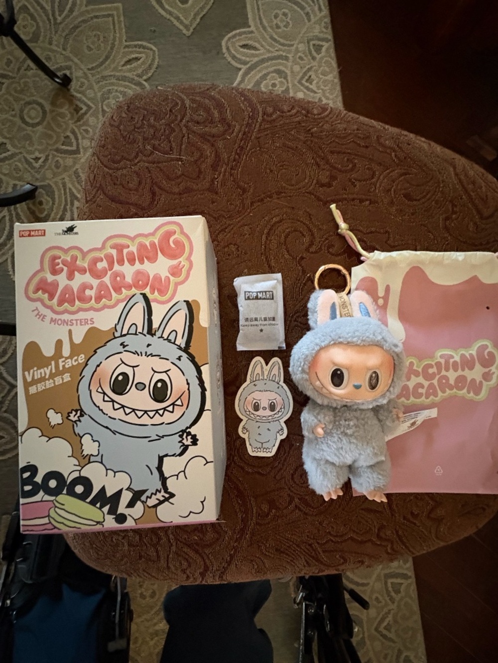 AUTHENTIC, BRAND NEW Labubu EXCITING MACAROONS Series, "Sea Salt Coconut"